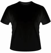 Rounded Neck Black Tshirt